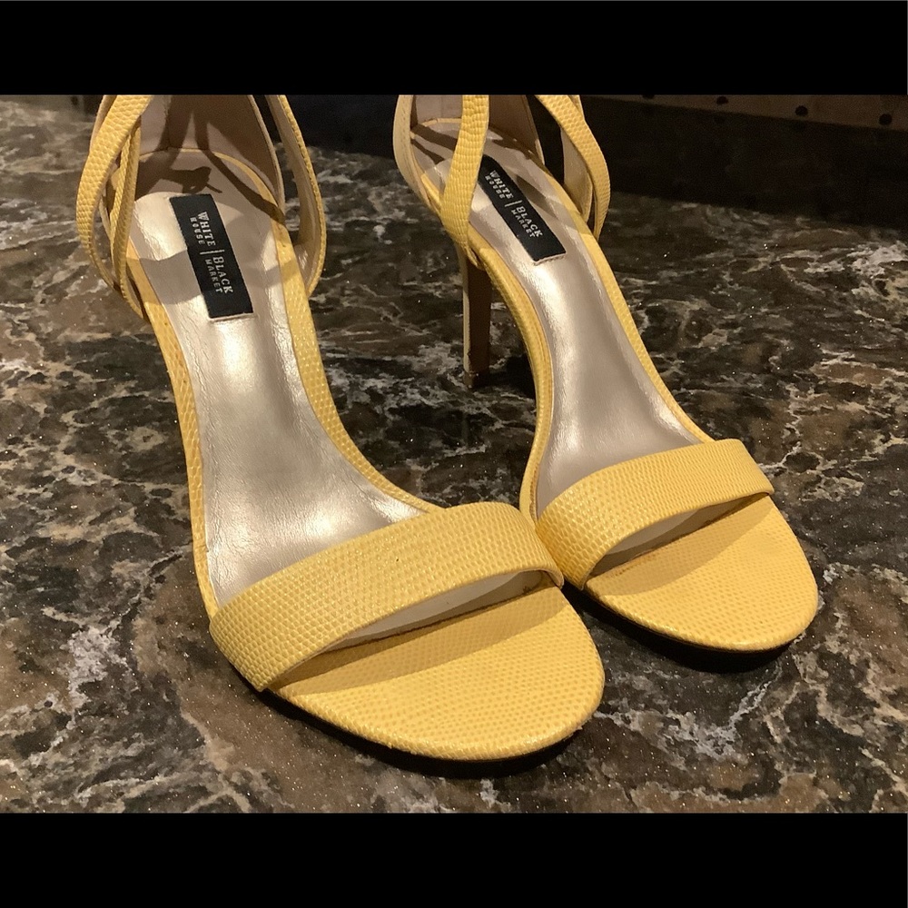 White House Black Market yellow heels